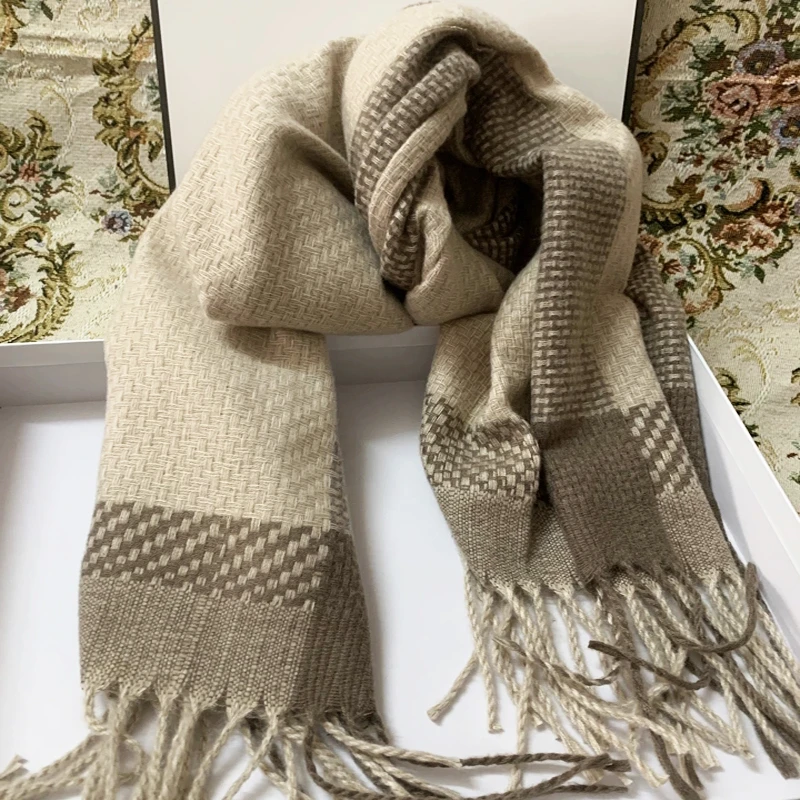 complex 2024新品女士时尚百搭围脖韩版休闲流苏围巾 随机花纹