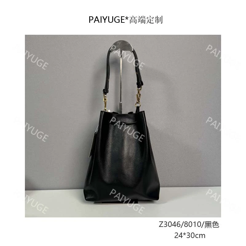 Z3046/8010/黑色  paiyuge高端订制百搭女士手提单肩斜挎包1947