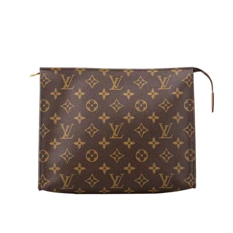 95新 LouisVuitton/路易威登 【专属】LV 老花洗漱26 手拿包 （换新）