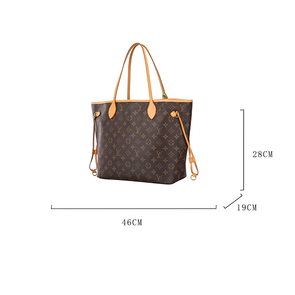 95新 LouisVuitton/路易威登 LV NF  中号单肩包 木子/植鞣革换新