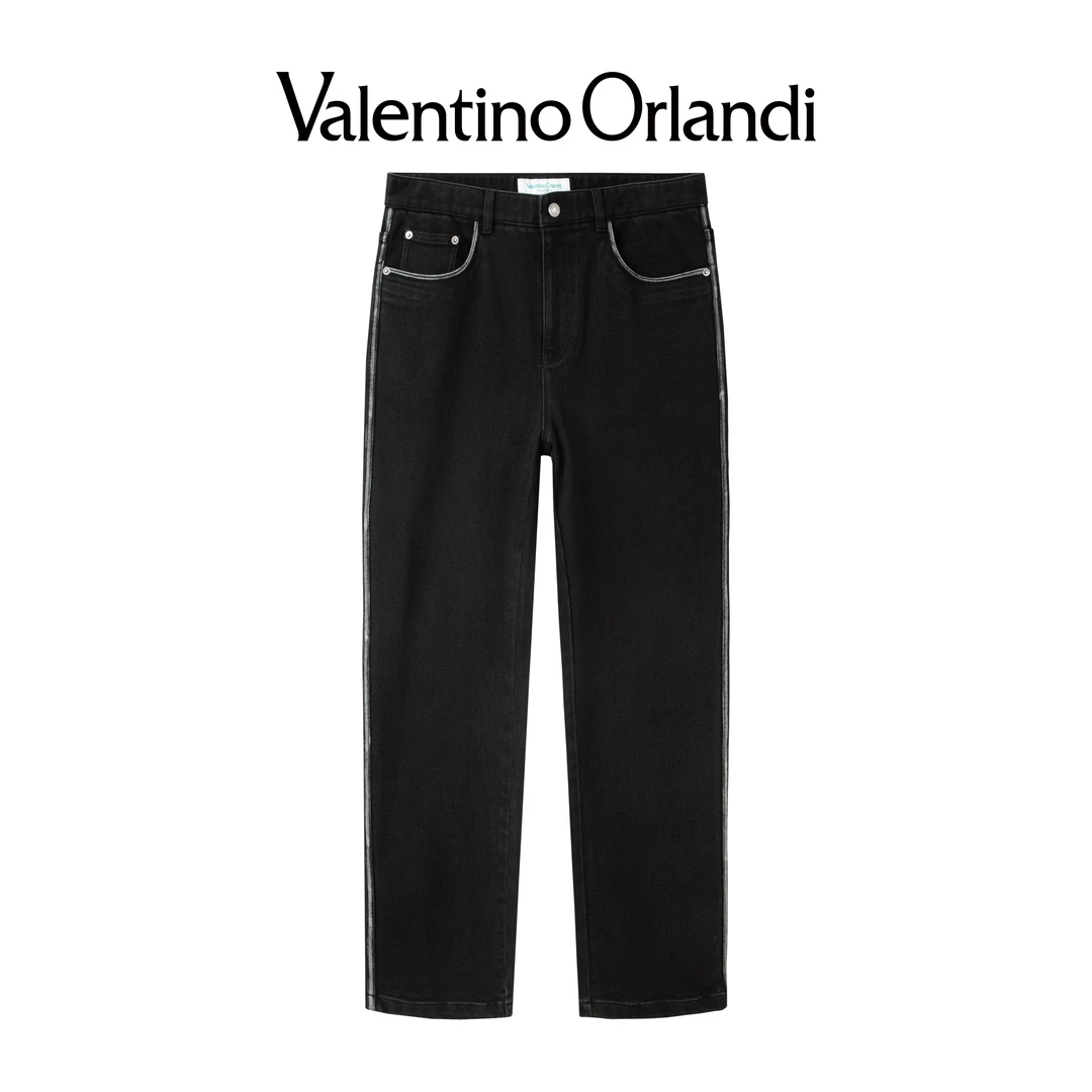 男士时尚百搭黑色宽松休闲裤