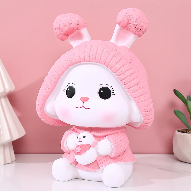 兔子存钱罐2023年新款可存可取防摔储蓄罐儿童男女孩生日礼物摆件