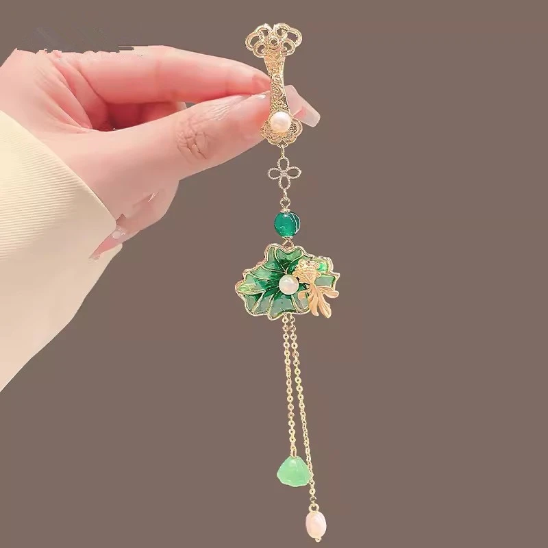 合金胸针 【如意荷花】压襟简约百搭精致优雅春夏时尚新中式-4001