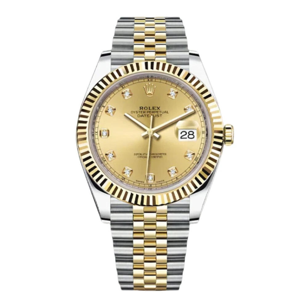 99新 Rolex/劳力士 日志126333/金盘钻刻/41mm/自动机械/单表