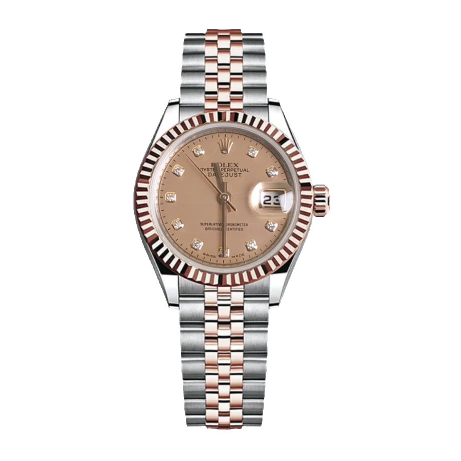 99新 Rolex/劳力士 日志179171/26mm/粉金贝母原钻/自动机械/单表