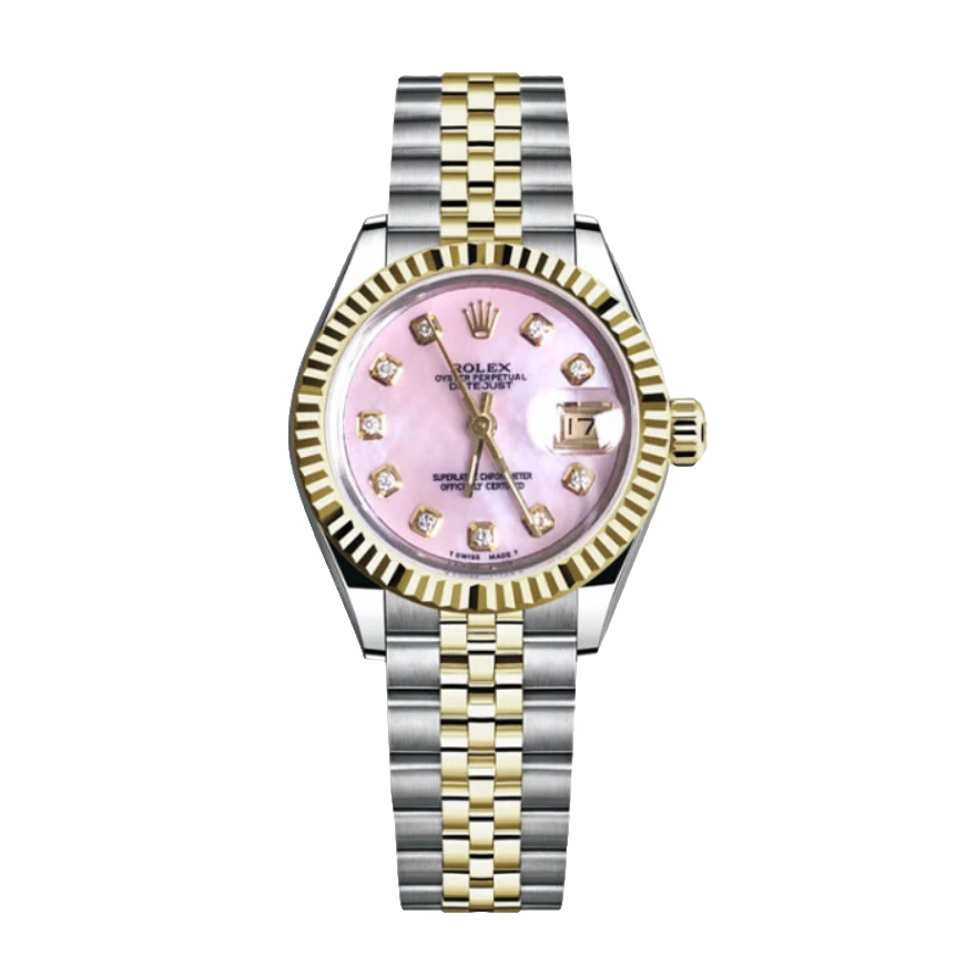 99新 Rolex/劳力士 日志系列69173/26mm/粉贝母盘/自动机械/单表
