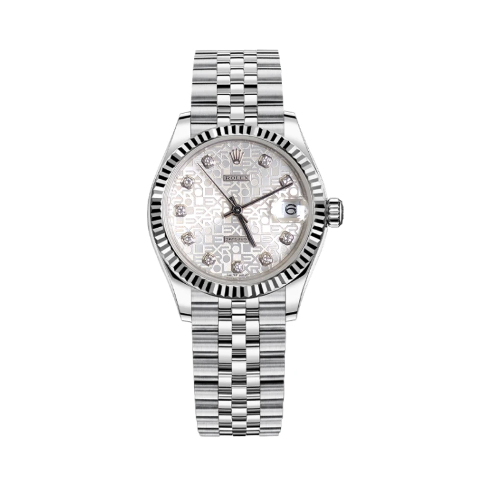 99新 Rolex/劳力士 日志78274/31mm/银白电脑/原钻/自动机械/单表