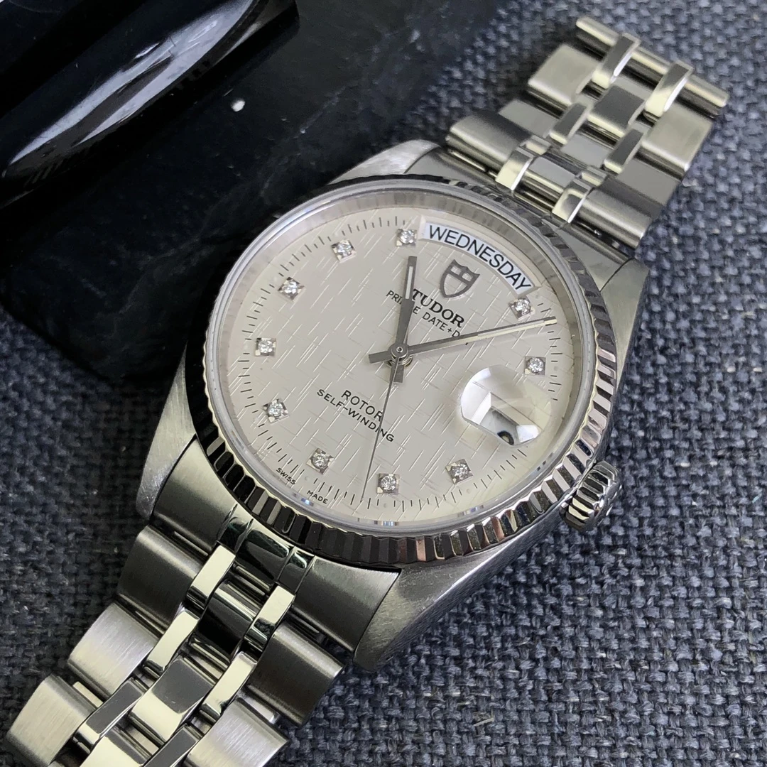 99新 TUDOR/帝舵 王子与公主76214/36mm/银盘钻刻/自动机械/单表