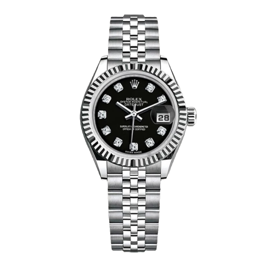 99新 Rolex/劳力士 日志179174/26mm/黑盘原钻/自动机械/17年保卡