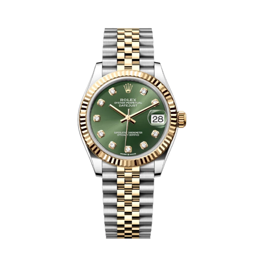 全新未使用 Rolex/劳力士 日志278273/31mm/绿盘/24年未使用