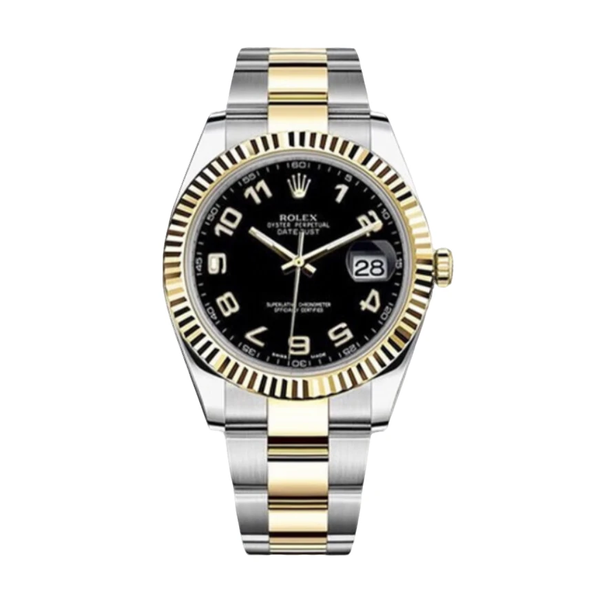 99新 Rolex/劳力士 日志系列116333/夜光数字黑盘/自动/15年全套