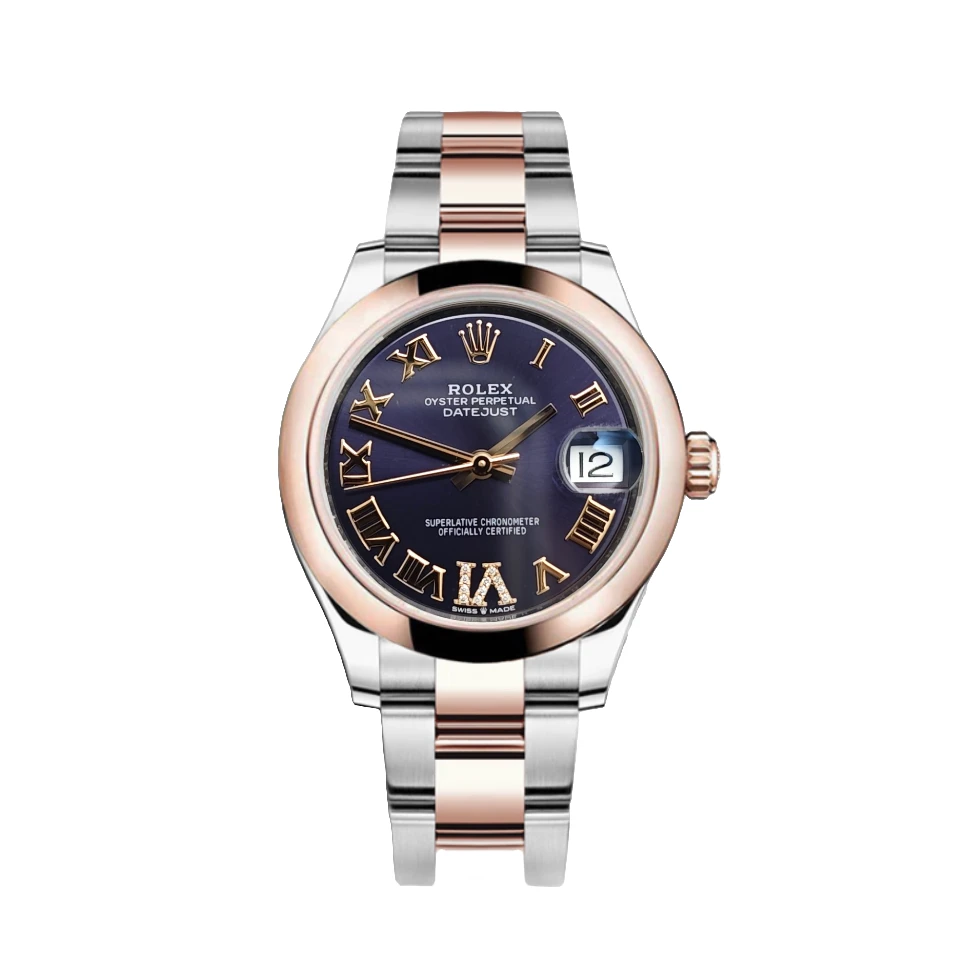 99新 Rolex/劳力士 日志278241/31mm/紫盘罗马/21保卡/自动机械