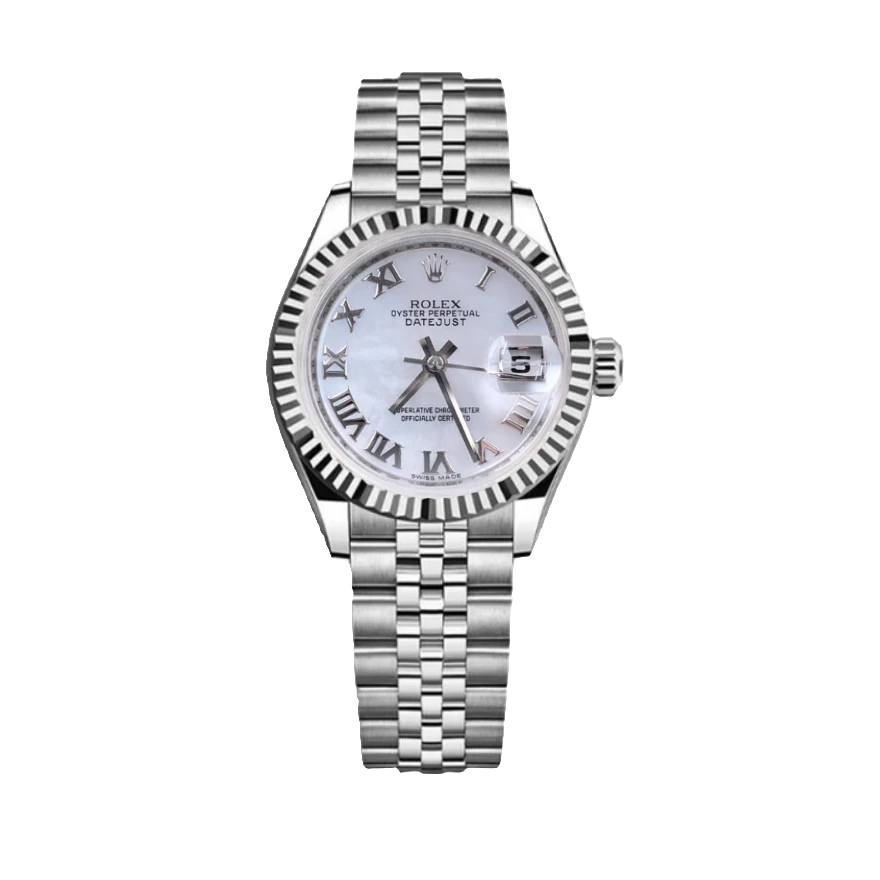 99新 Rolex/劳力士 日志179174/26mm/白贝母罗马盘/自动机械/单表