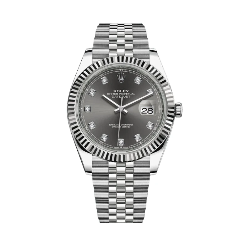 99新 Rolex/劳力士 日志126334/41mm/灰盘钻刻/自动机械/22年全套