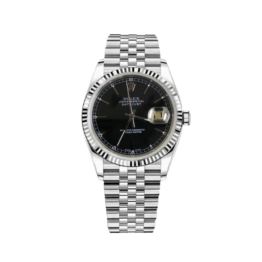 99新 Rolex/劳力士 日志系列/36mm/黑盘条钉/自动机械/单表