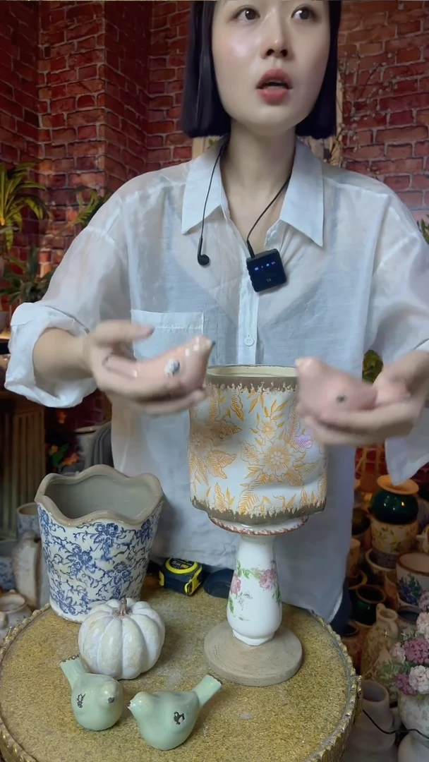 【闪购商品】一对小鸟摆件