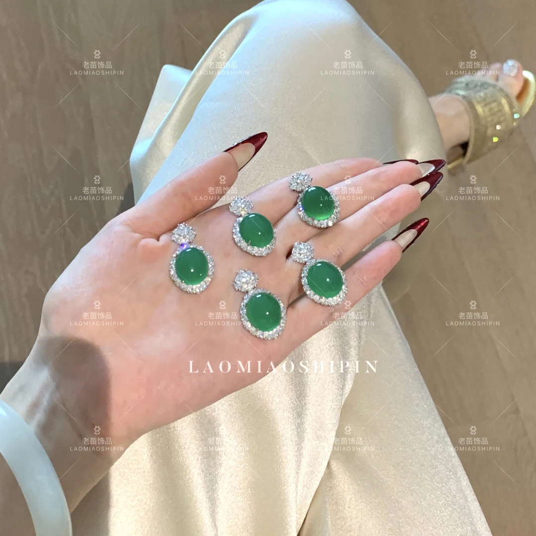 坠链均925银 小冰蛋冰透吊坠