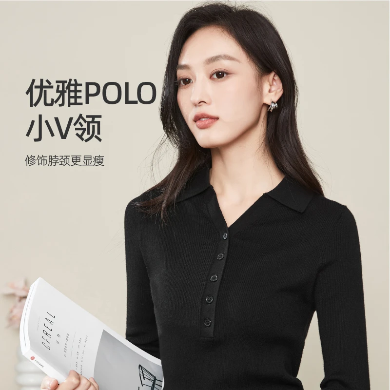 逸阳df时尚潮流百搭精品女装2024年秋季新款毛针织衫