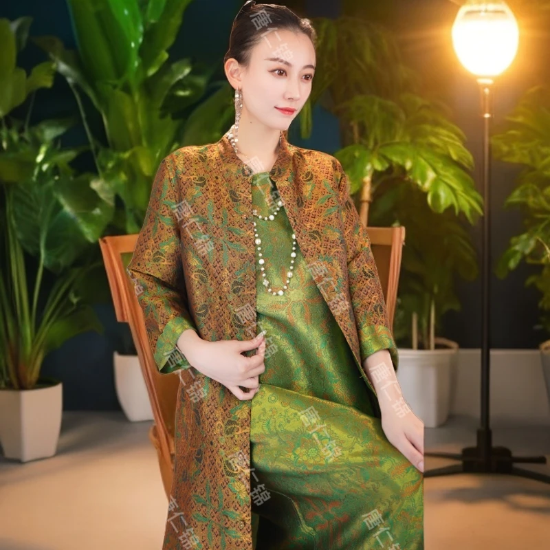 鎏金璀璨｜新款两面双穿女装风衣长款外套2024B434夏秋