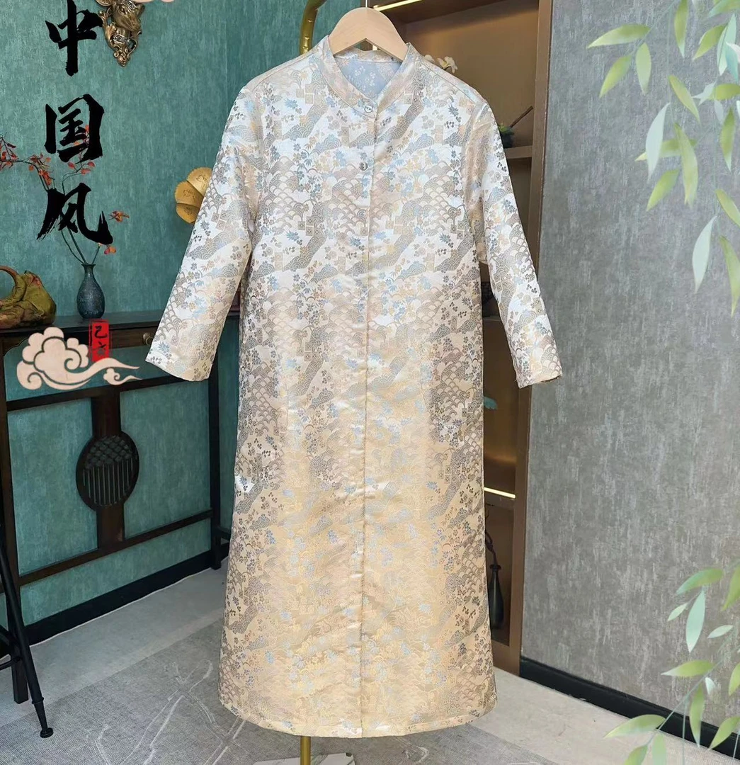 点翠一抹·鱼鳞纹气质风衣外套 4325夏秋