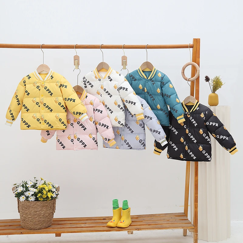 新款儿童羽绒内胆男童女童小童短款婴儿冬季外套保暖洋气宝宝冬装