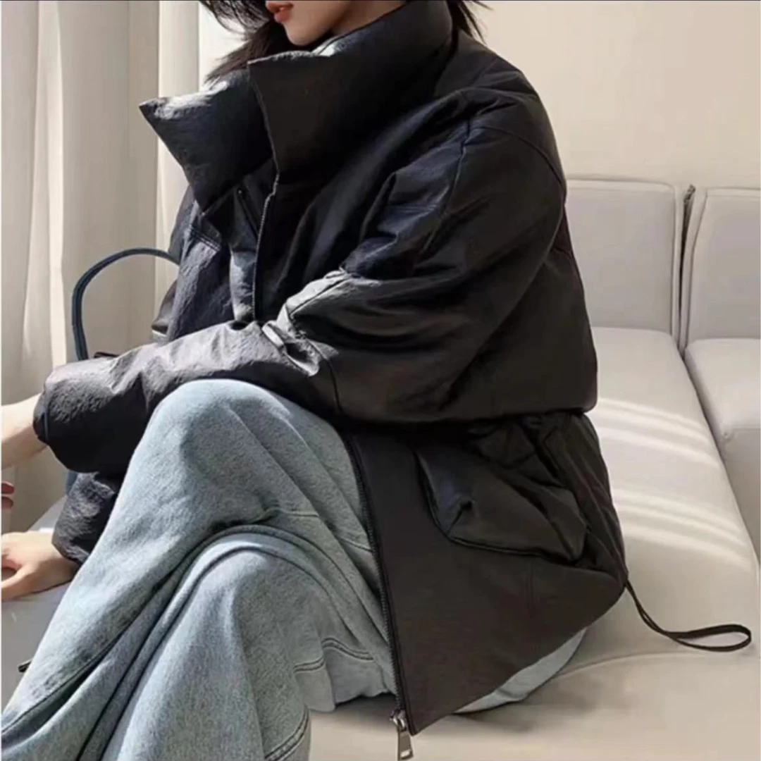 厂家直销真皮羽绒服短款加厚100纯皮绵羊皮休闲白鹅绒服836潮流