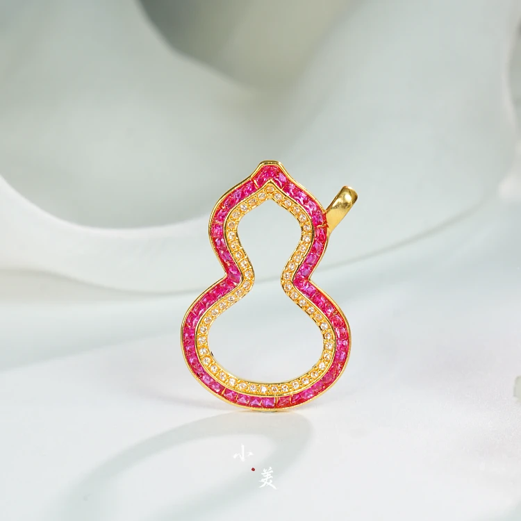 【合成/培育】18K金大葫芦吊坠 G8708