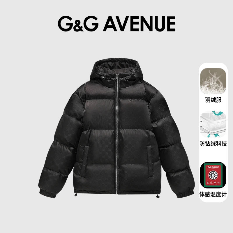 G&G Avenue立领简约感温冬季情侣秋冬保暖收口袖防风纯色百搭棉衣