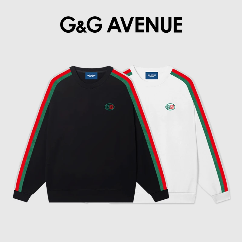 G&G Avenue秋冬季新款潮流宽松百搭长袖美式圆领运动卫衣男女同款
