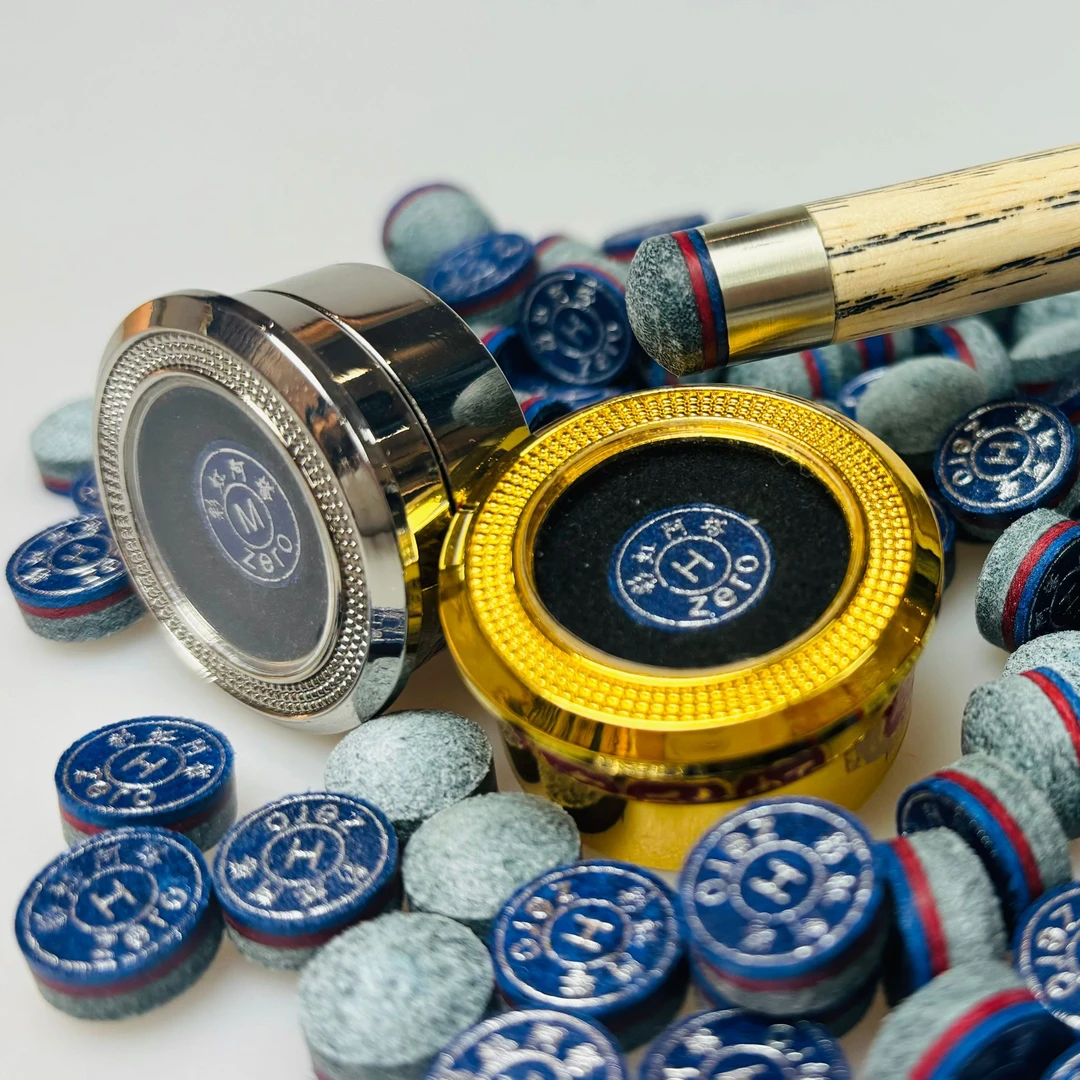 台球杆头彩虹阿塔11mm职业单层皮头斯诺克黑八手工杆头中式桌球杆