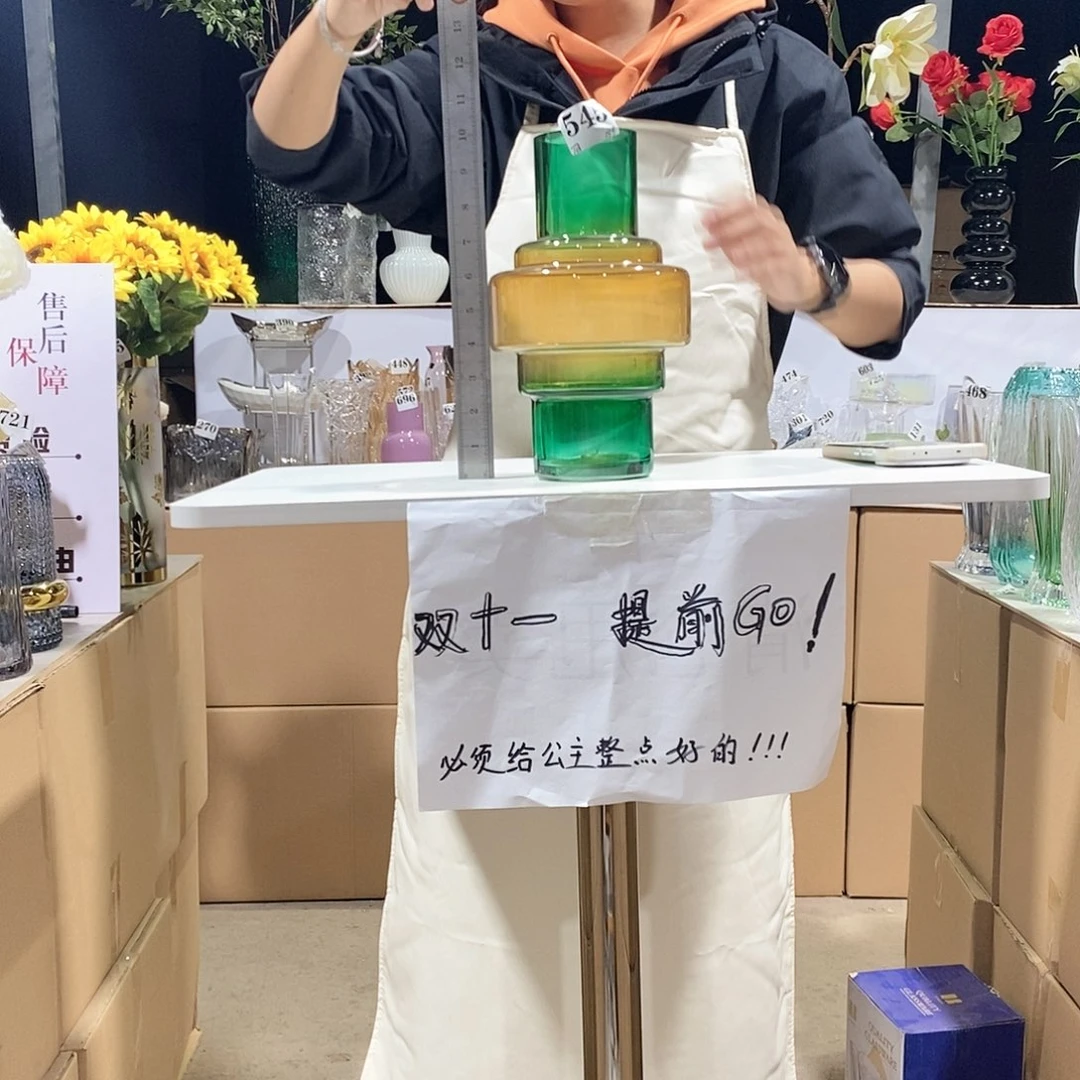 545高25口7.5玻璃花瓶嘎嘎好看玻璃花瓶