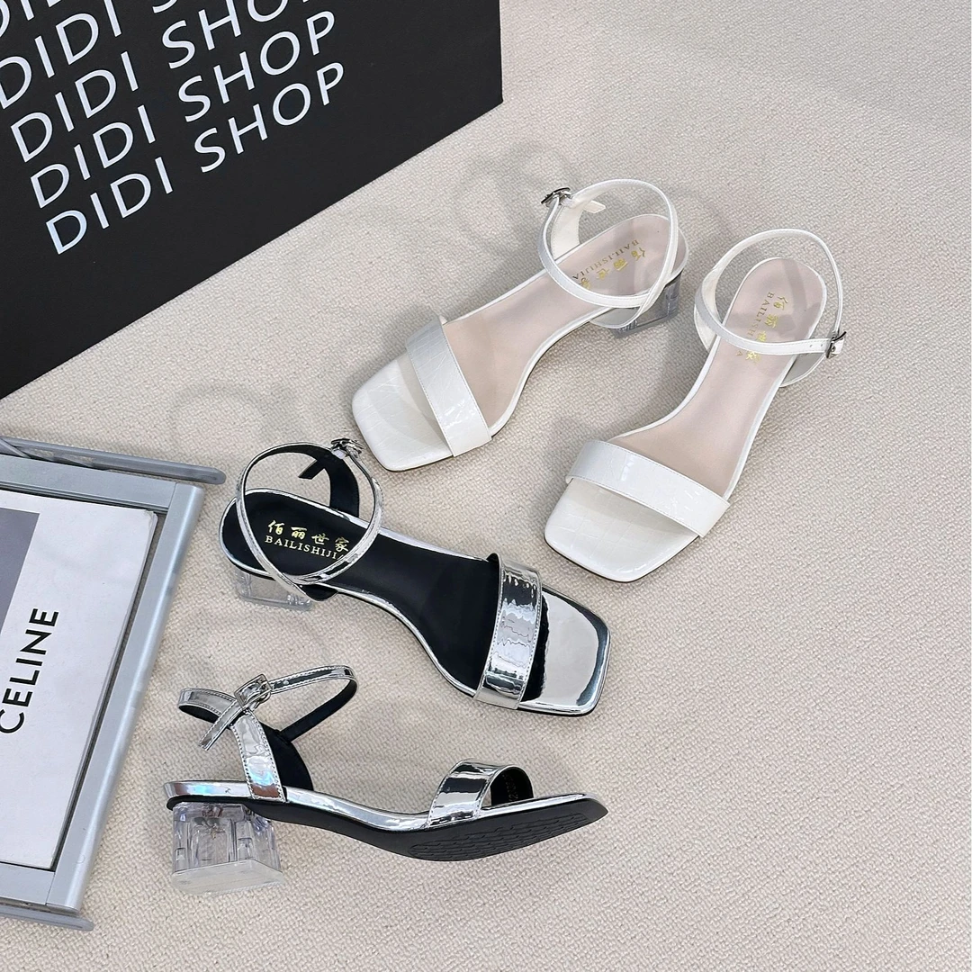 夏季新款仙女风一字带时装网红凉鞋气质百搭露趾242336