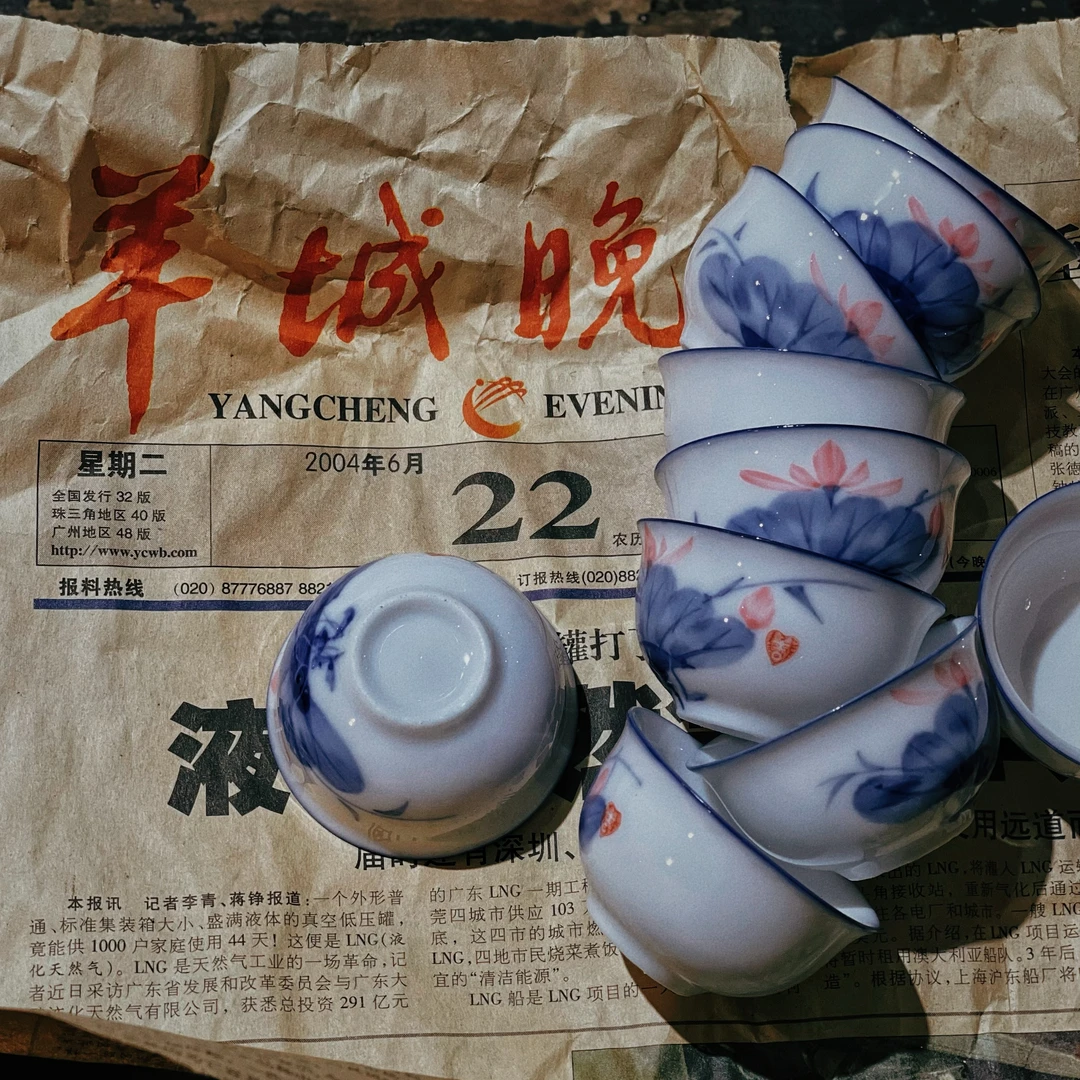 潮州老库存纯手绘老工夫茶杯