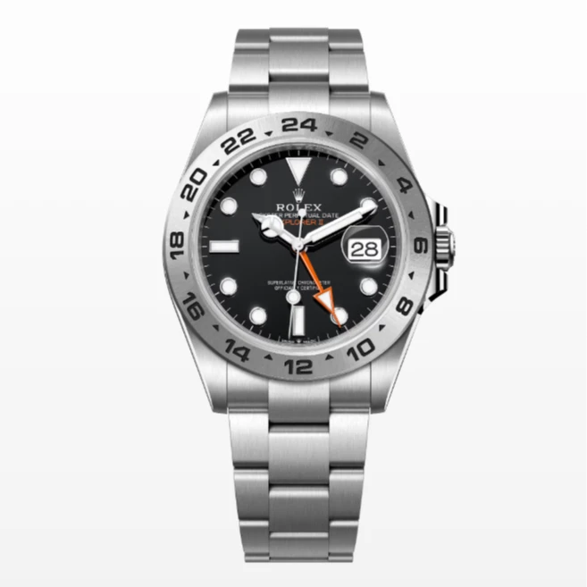 99新 Rolex/劳力士 226570/42表径黑盘探险家/单表男士腕表