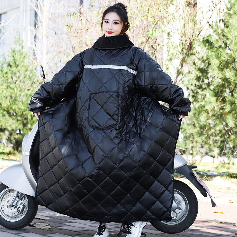 【清仓爆款】骑车电动车防风衣女冬季加厚防寒保暖防水通用冬天摩