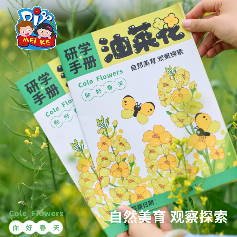 户外春天油菜花研学手册手工diy儿童制作材料包幼儿园自然美育
