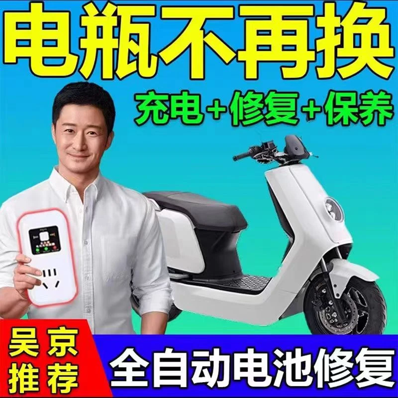 【德国芯片】电动车电瓶修复器激活充电器延长电池寿命锂铅酸续航
