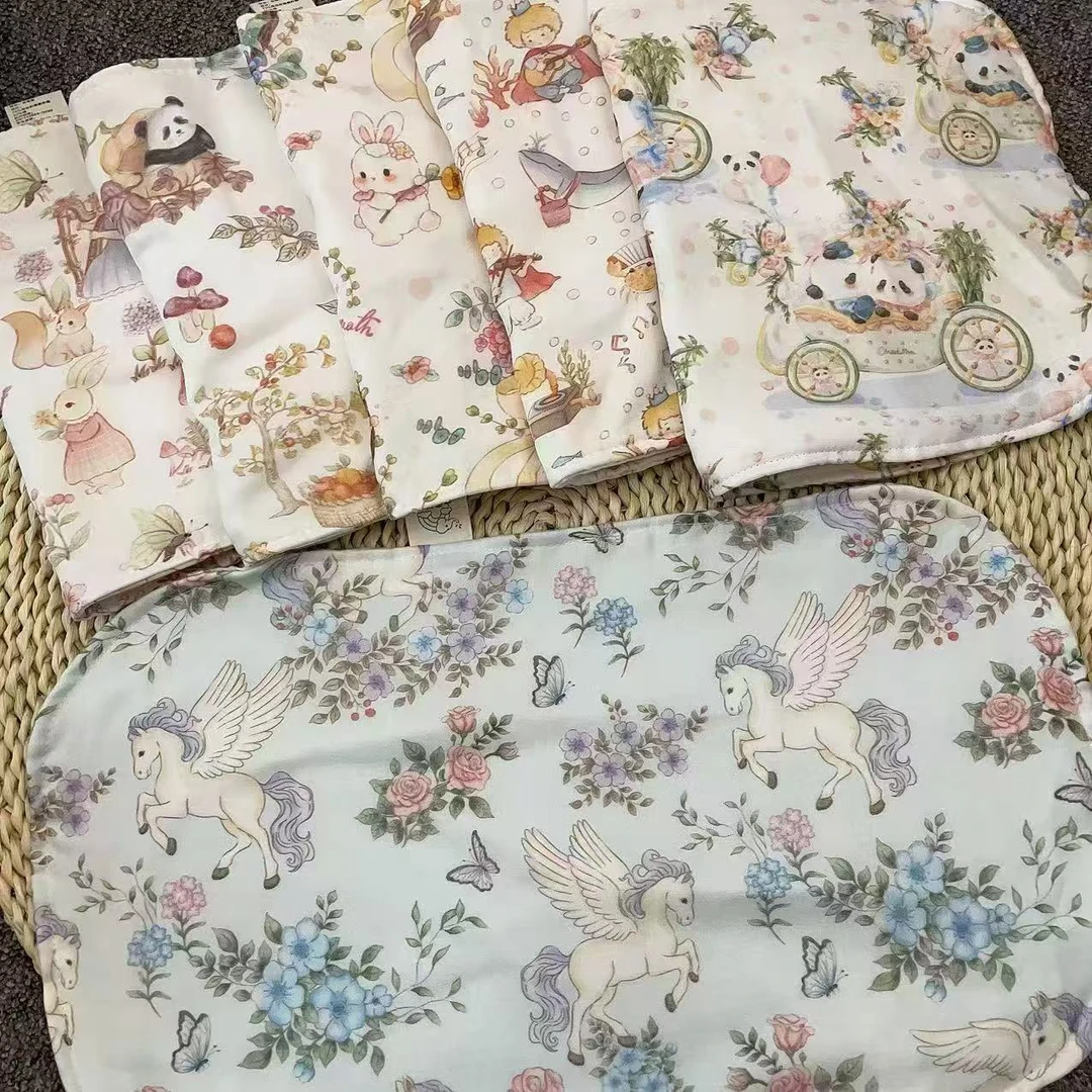 婴幼儿云片枕新生儿十层竹棉云片枕28*48婴儿防吐奶云片枕