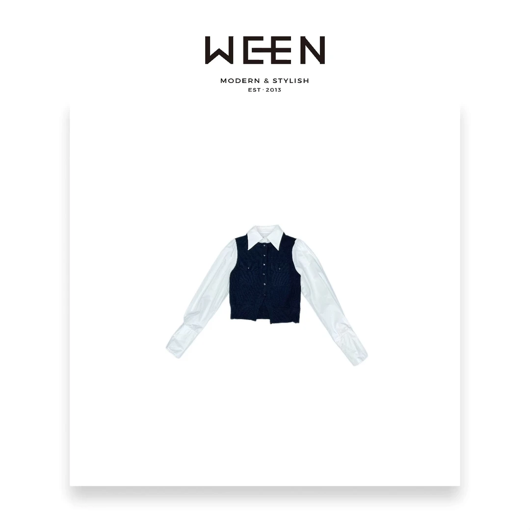 WEEN 拼接衬衫 MDF170015