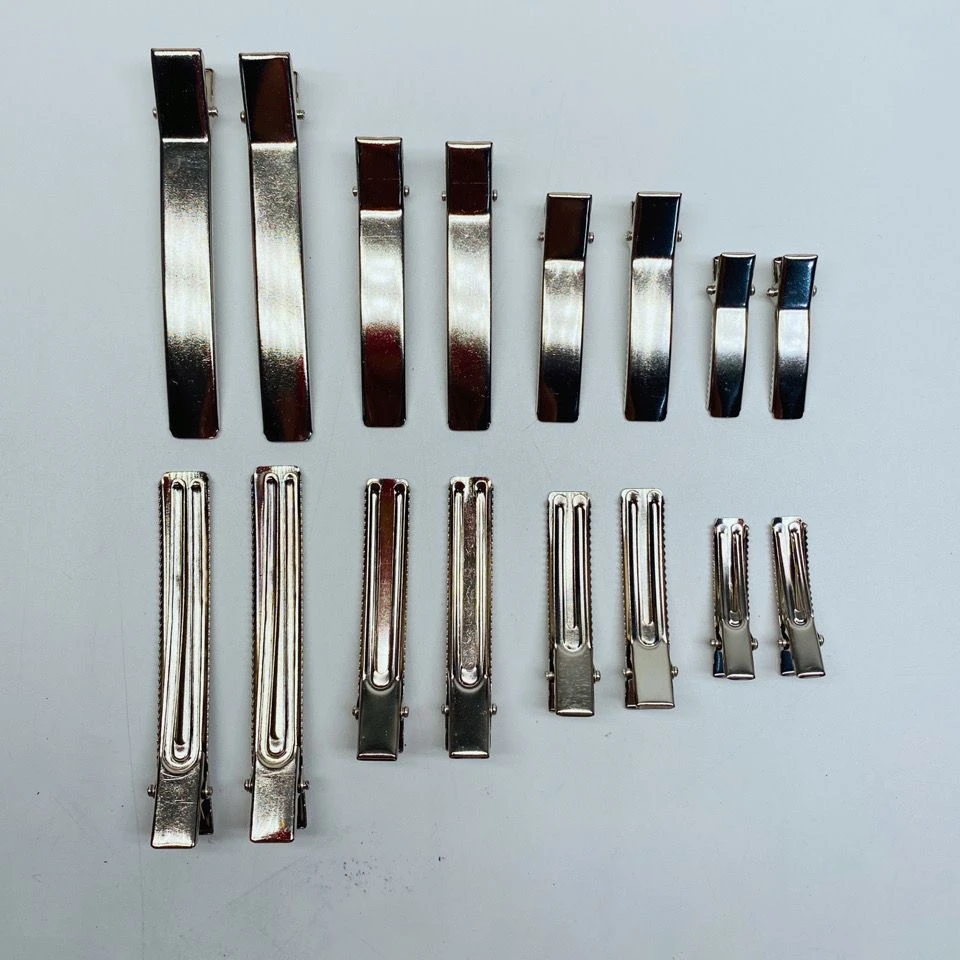 【小蚂蚁饰品】500/1000个装加厚哑光电泳黑色双叉夹diy手工发夹