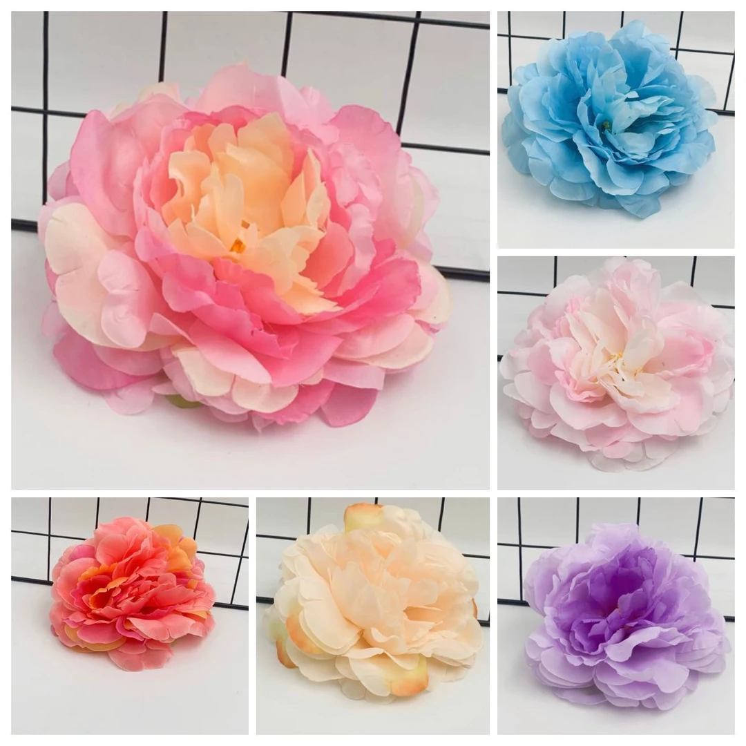 【小蚂蚁饰品】 7色牡丹14 18㎝新款牡丹花仿真花绢花diy花灯