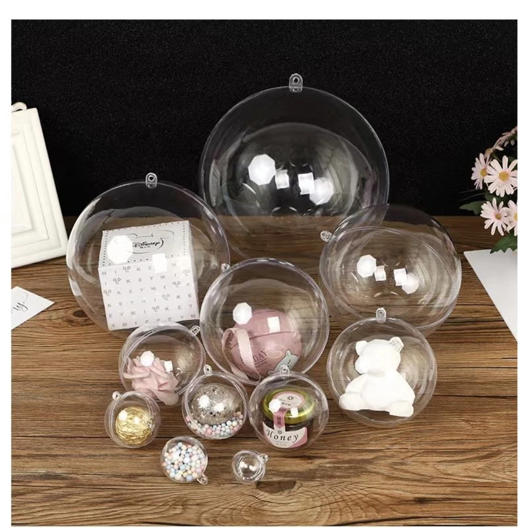 【小蚂蚁饰品】透明球塑料球壳亚克力球空心球吊饰吊球