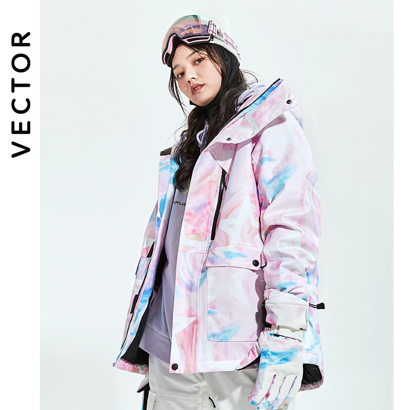 【直播间专享】VECTRO成人滑雪服女保暖防水防风单双板分体滑雪套装