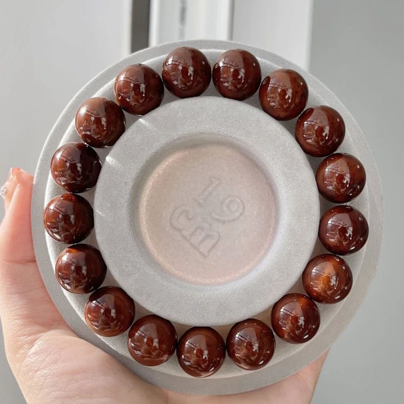 精品紫金鼠光珠绕指柔手串圆珠菩提子正圆老料佛珠念珠手把件文玩