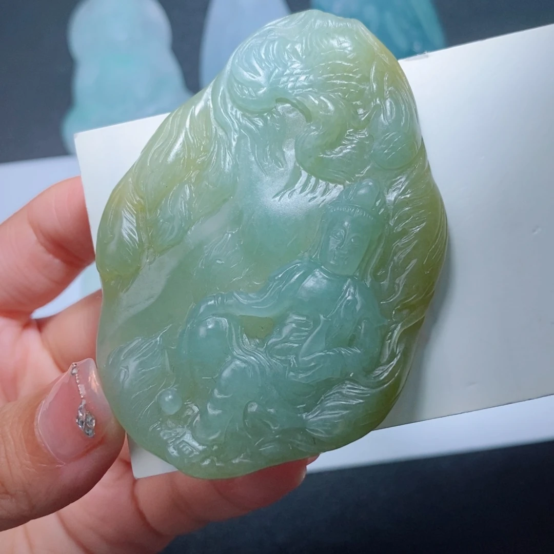 定制翡翠未镶嵌定制吊坠