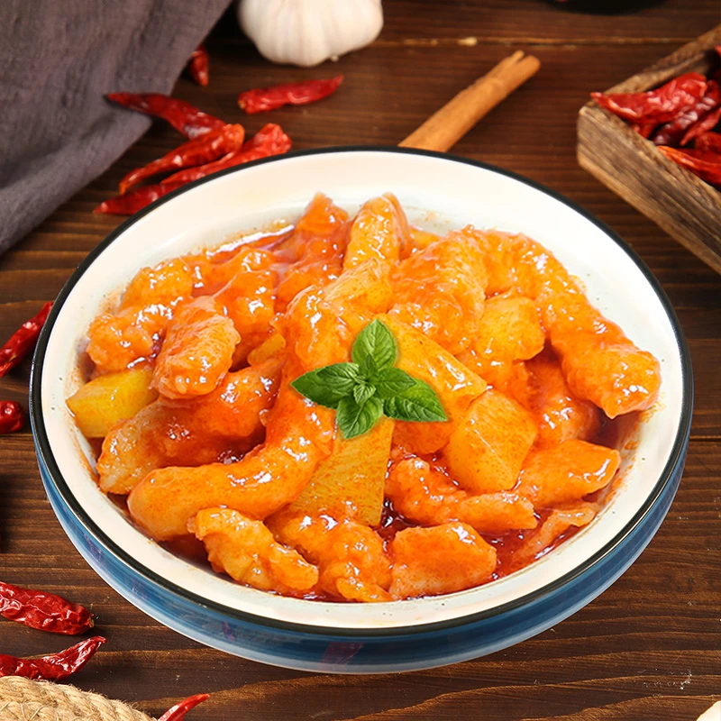 菠萝咕咾肉加热即食速食外卖料理包小碗菜快餐商用批发