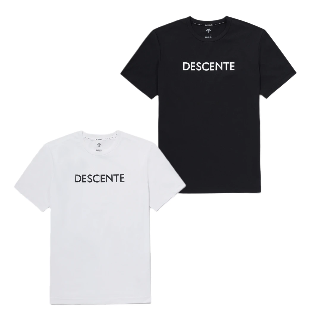 【新品】迪桑特夏季速干标语短袖烫印标男女TOUGH面料透气短袖T恤