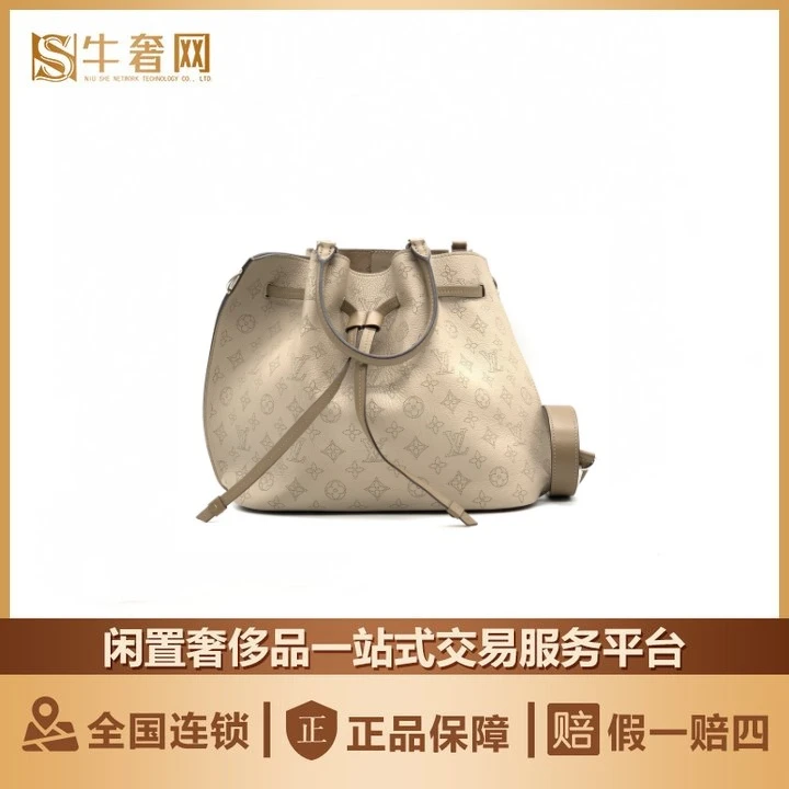 95新 LouisVuitton/路易威登 牛奢网周年庆/Lv大象灰月光女神斜跨