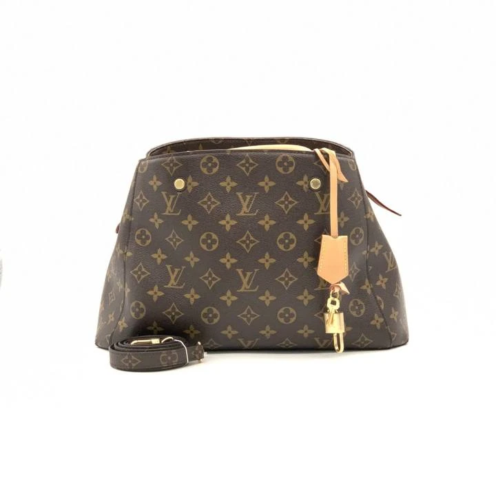 95新 LouisVuitton/路易威登 牛奢网/LV老花蒙田中号/经典女时尚