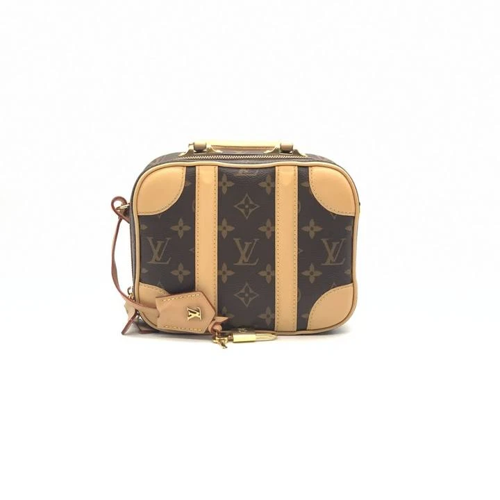 95新 LouisVuitton/路易威登 牛奢网/LV老花盒子拼植鞣革/肩包